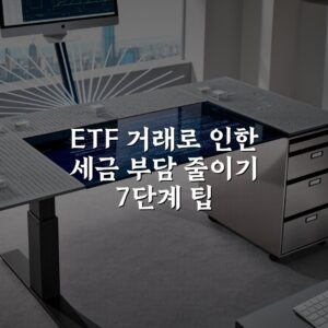 ETF 거래로 인한 세금 부담 줄이기 7단계 팁